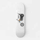 Skateboard Illustration de Chopper Motorcycle 1950 (Devant)
