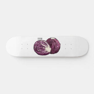 Skateboard Illustration de chou rouge