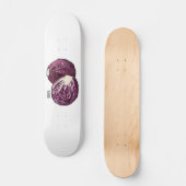 Skateboard Illustration de chou rouge (Recto)