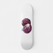 Skateboard Illustration de chou rouge (Devant)