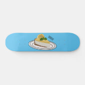 Skateboard Illustration de citron cheesecake (Horz)