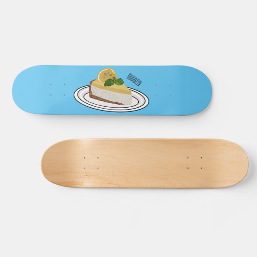 Skateboard Illustration de citron cheesecake (Horz)