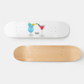 Skateboard Illustration de cocktail (Horz)