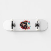 Skateboard Illustration de crâne cool (Horz)