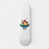 Skateboard Illustration de crème glacée (Devant)