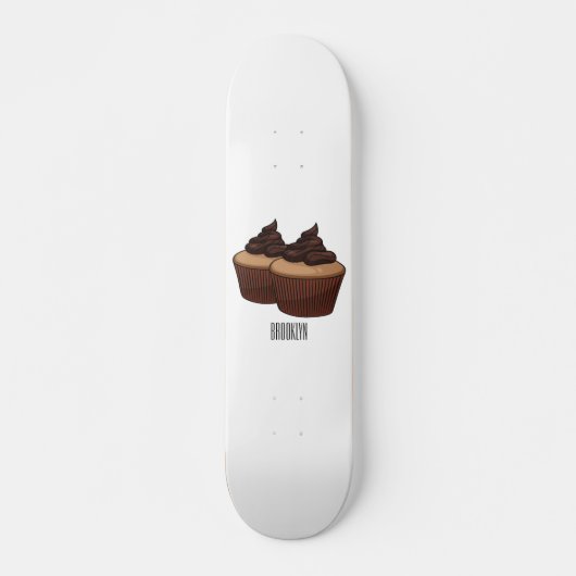 Skateboard Illustration de Cupcake (Devant)