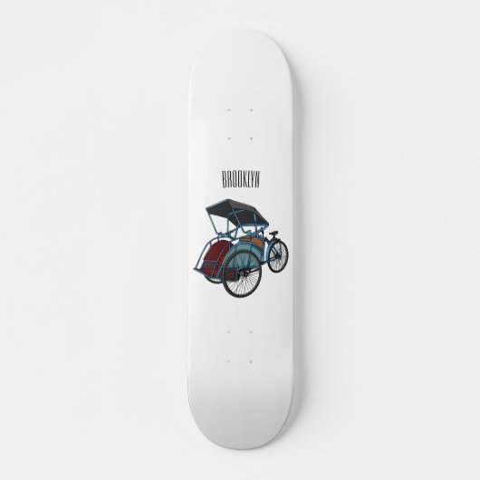 Skateboard Illustration de cyclo-pousse (Devant)