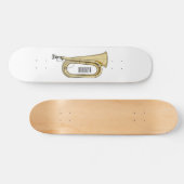 Skateboard Illustration de dessin animé Bugle (Horz)