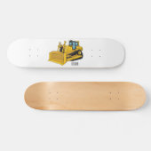 Skateboard Illustration de dessin animé Bulldozer (Horz)