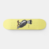 Skateboard Illustration de dessin animé d'aigle harpie (Horz)