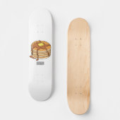 Skateboard Illustration de dessin animé de Pancake (Recto)