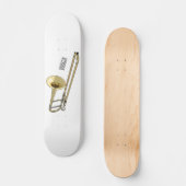 Skateboard Illustration de dessin animé de Trombone (Recto)