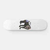 Skateboard Illustration de dessin animé Mandrill (Horz)