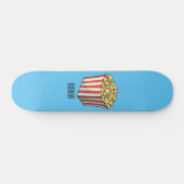 Skateboard Illustration de dessin animé Popcorn (Horz)