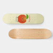 Skateboard Illustration de dessin animé sur la pomme de danse (Horz)