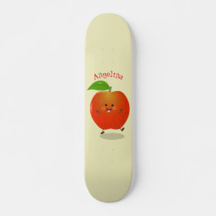 Skateboard Illustration de dessin animé sur la pomme de danse