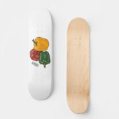 Skateboard Illustration de dessin de Capsicum (Recto)