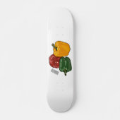 Skateboard Illustration de dessin de Capsicum (Devant)