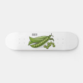 Skateboard Illustration de dessin de pois (Horz)