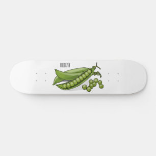 Skateboard Illustration de dessin de pois