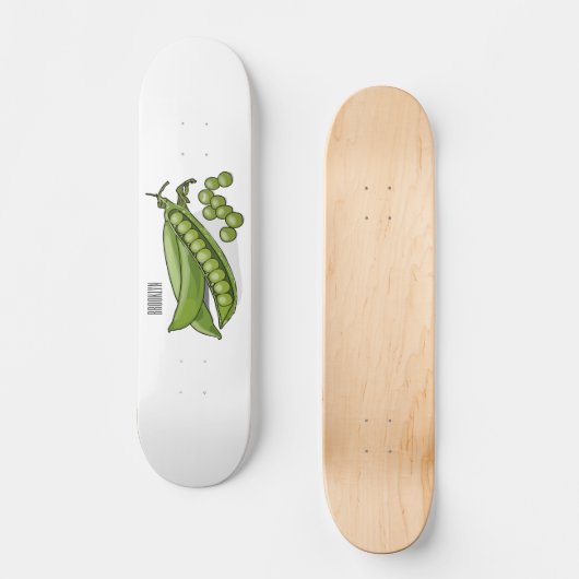 Skateboard Illustration de dessin de pois (Recto)