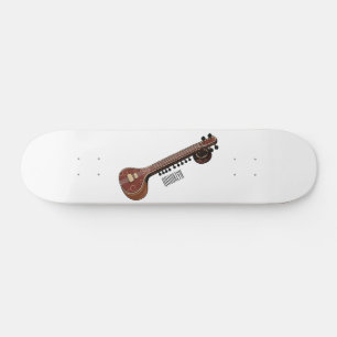 Skateboard Illustration de dessin de Sitar