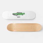 Skateboard Illustration de dessin de voiture classique 1959 (Horz)