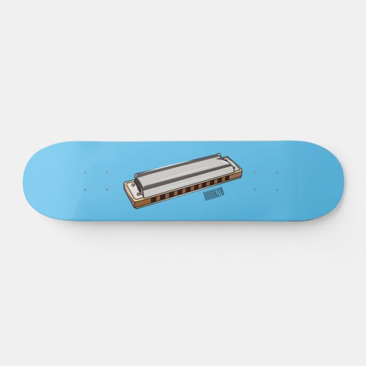 Skateboard Illustration de dessin d'Harmonica (Horz)