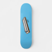 Skateboard Illustration de dessin d'Harmonica (Devant)