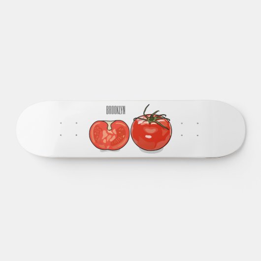 Skateboard Illustration de dessin sur la tomate (Horz)