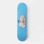 Skateboard Illustration de dessin sur l'ail (Devant)