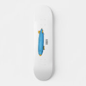 Skateboard Illustration de dessin sur les navires (Devant)