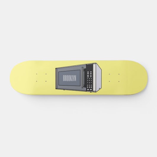 Skateboard Illustration de dessin sur micro-ondes (Horz)