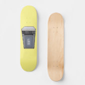 Skateboard Illustration de dessin sur micro-ondes (Recto)
