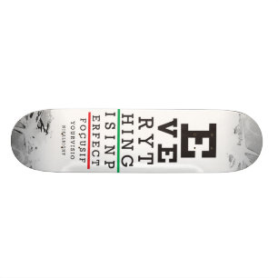 Skateboard Illustration de diagramme d'oeil d'optométrie