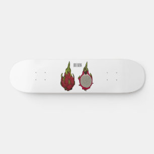 Skateboard Illustration de dragon fruit