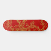 Skateboard Illustration de dragon oriental (Horz)