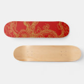 Skateboard Illustration de dragon oriental (Horz)