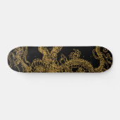 Skateboard Illustration de dragon oriental (Horz)