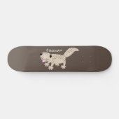 Skateboard Illustration de gecko tan tan mignon (Horz)
