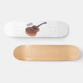Skateboard Illustration de guitare acoustique (Horz)