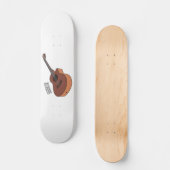 Skateboard Illustration de guitare acoustique (Recto)