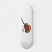Skateboard Illustration de guitare acoustique (Devant)