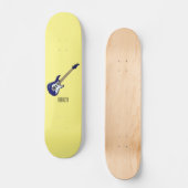 Skateboard Illustration de guitare électrique (Recto)