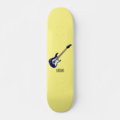Skateboard Illustration de guitare électrique (Devant)