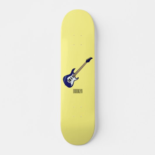 Skateboard Illustration de guitare électrique (Devant)