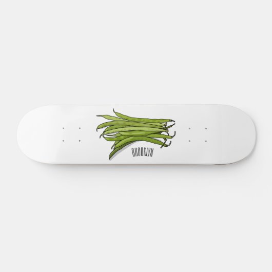 Skateboard Illustration de haricots verts (Horz)