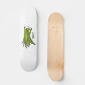 Skateboard Illustration de haricots verts (Recto)