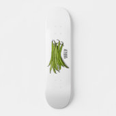 Skateboard Illustration de haricots verts (Devant)
