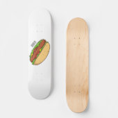 Skateboard Illustration de Hot dog (Recto)